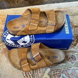 Arizona mink Birkenstocks